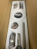 Nestfair SXF144B 52 in. LED Modern Indoor Nickel Walnut Quiet Reversible Ceiling Fan with Lights Remote Control and 6 Speed Levels