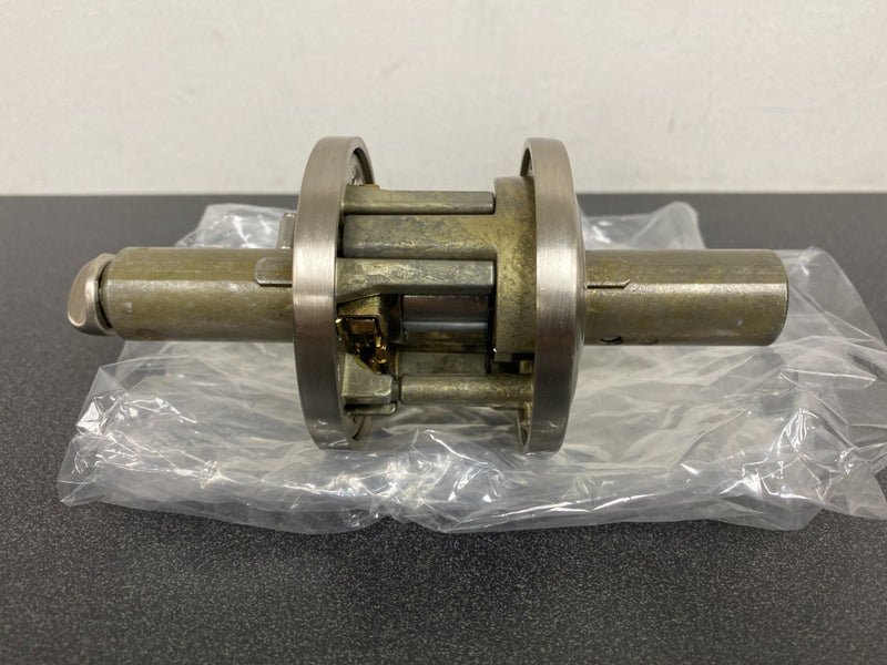 Baldwin ENFEDTRR150 Federal Single Cylinder Keyed Entry Door Lever Set with Traditional Round Rose - Satin Nickel