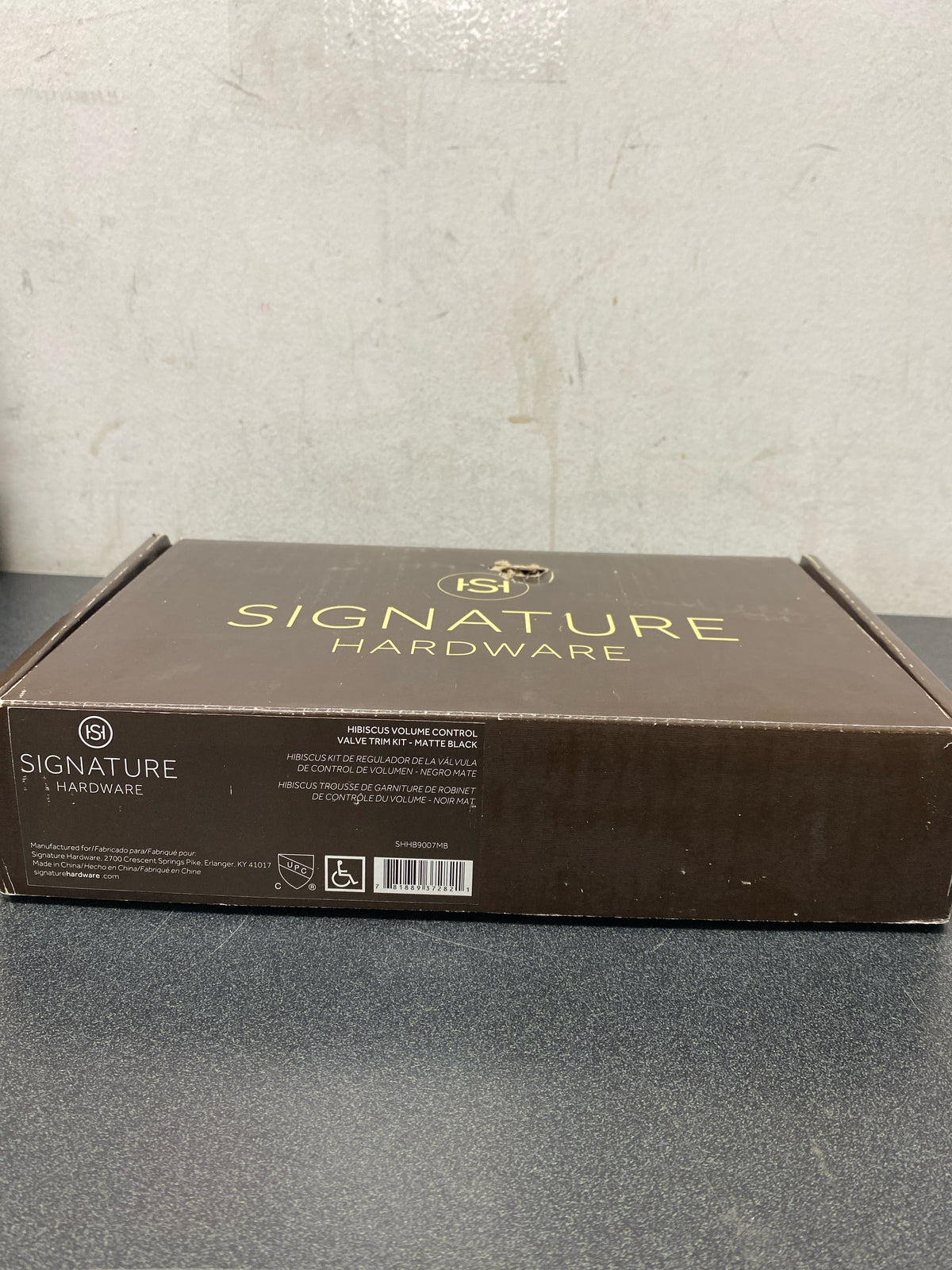 Signature Hardware SHHB9007MB Hibiscus Volume Control Trim - Less Valve - Matte Black