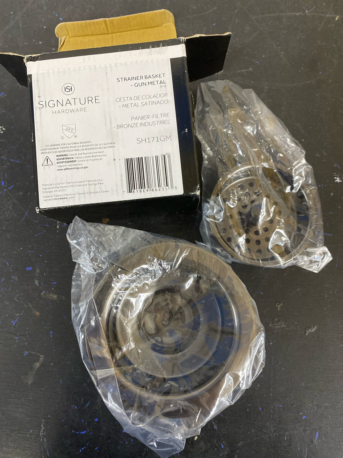 Signature Hardware 482759 4-1/2" Basket Strainer with Tailpiece