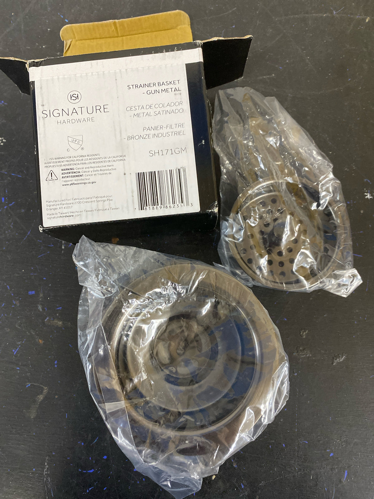 Signature Hardware 482759 4-1/2" Basket Strainer with Tailpiece