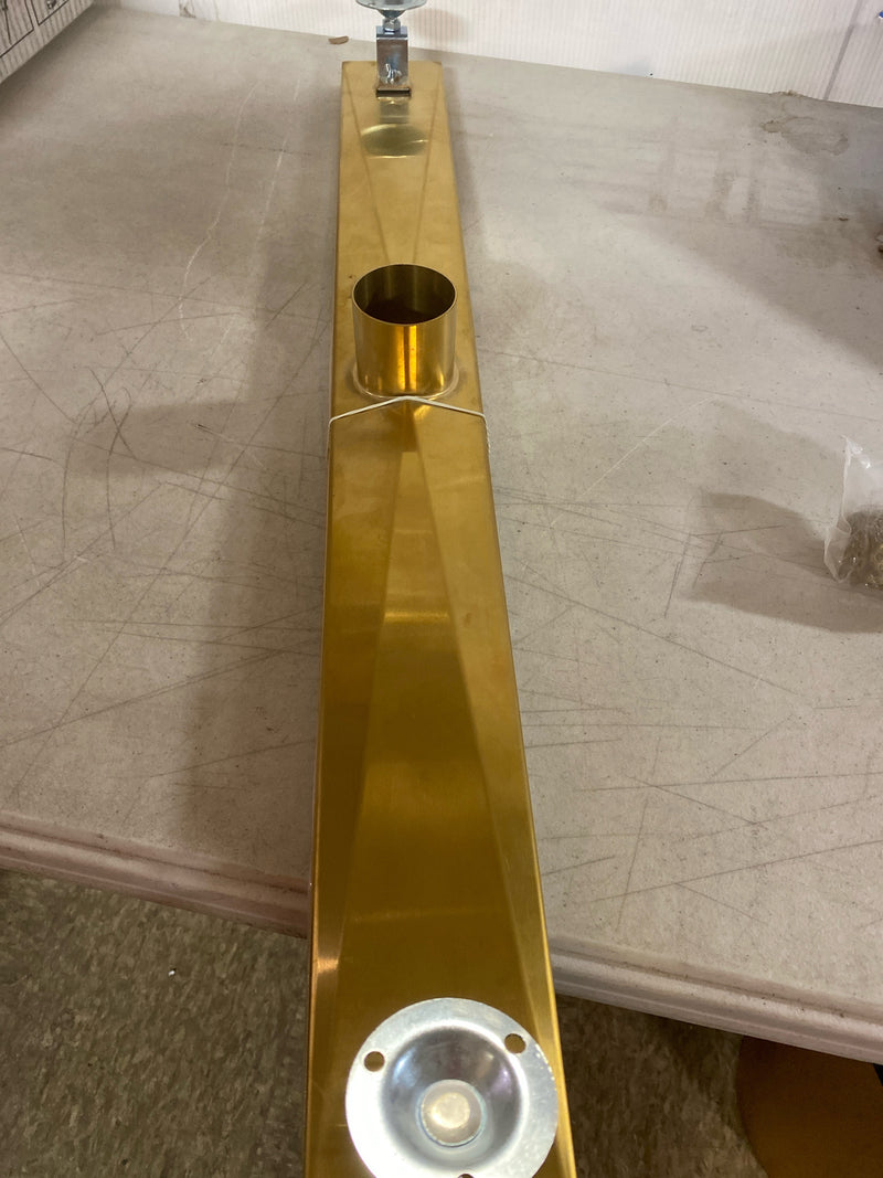 Signature Hardware 482703 Carmen 32" Linear Shower Drain with Flange - Brushed Gold