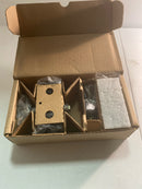 Baldwin PVSQUCFR190 Square Privacy Door Lever Set with 5 Inch Rectangle Rose from the Reserve Collection - Satin Black