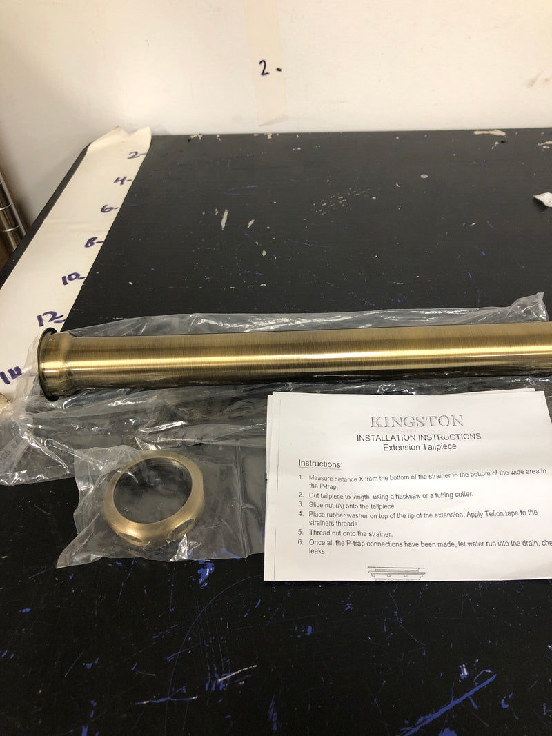 Kingston Brass EVT12123 Fauceture Possibility 1-1/2" to 1-1/4" Step-Down Tailpiece - Antique Brass