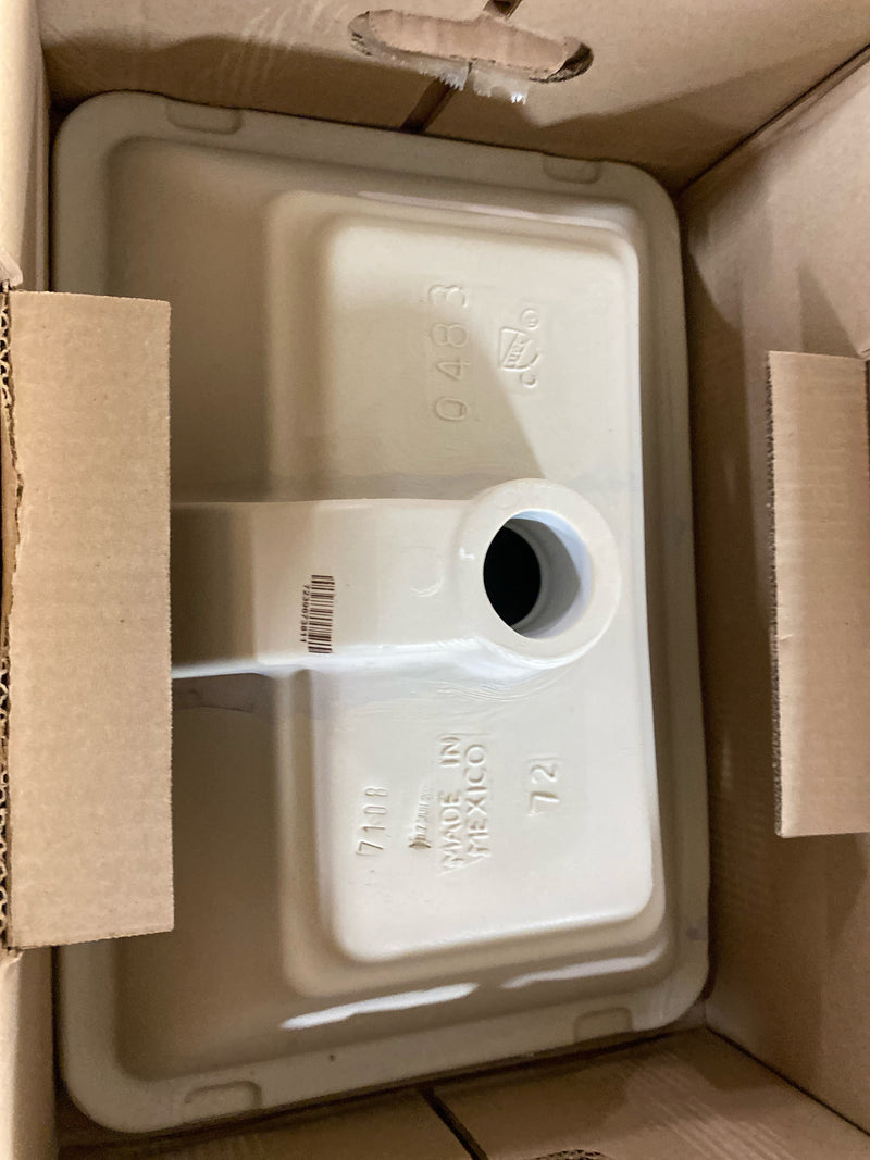 American Standard 0483000.020 Estate 19-3/4" Undermount Vitreous China Bathroom Sink with Overflow - White