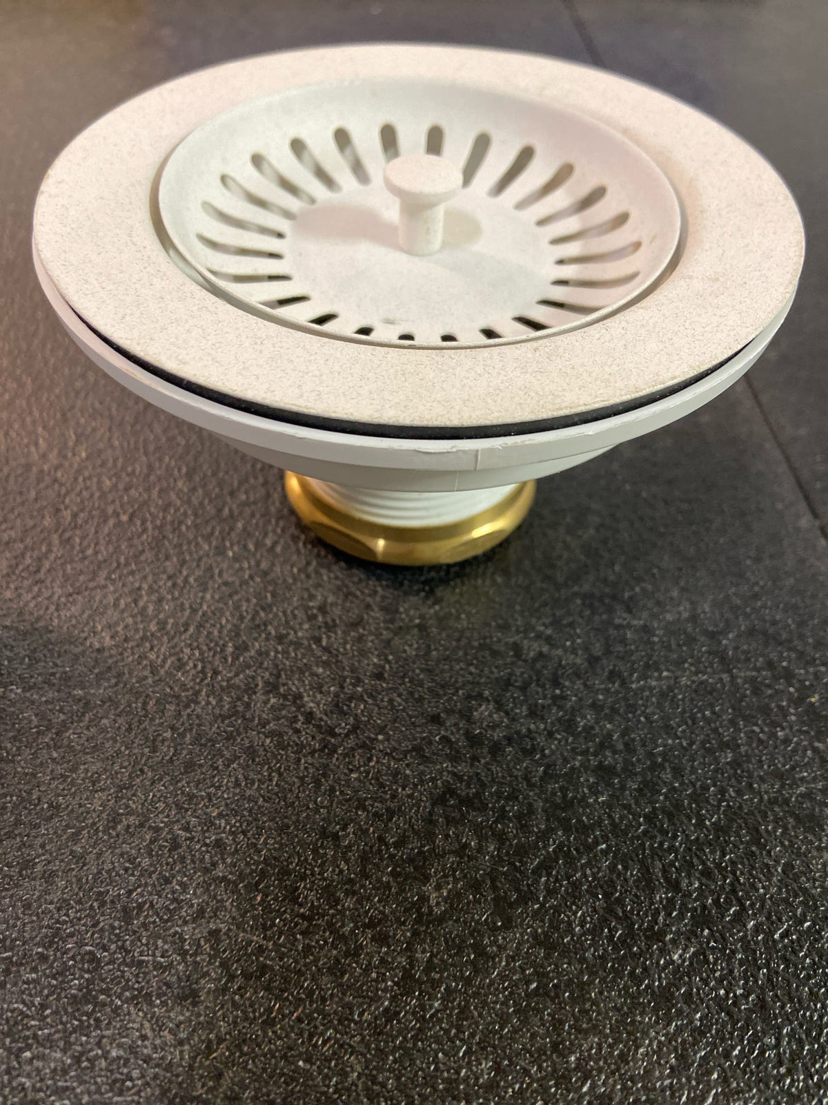 Blanco 240328 3-1/2" Metal Disposal Flange and Basket Strainer - White