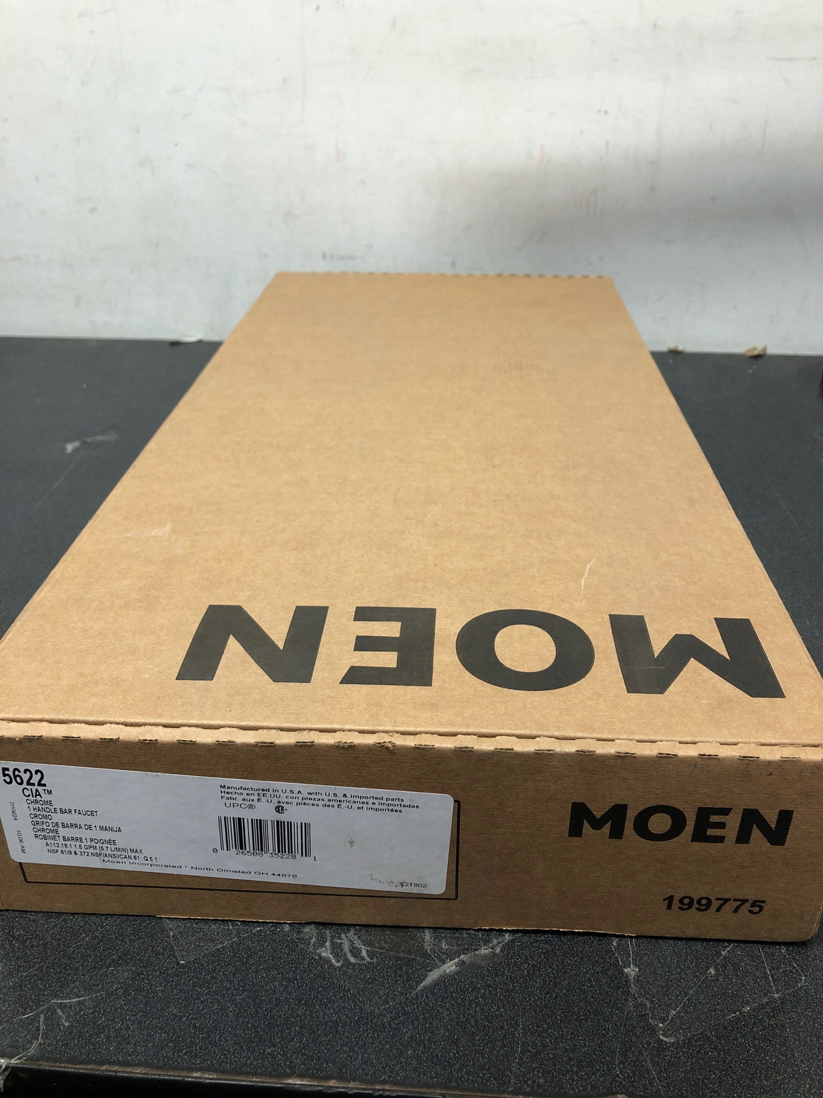 Moen 5622 Cia 1.5 GPM Single Hole Bar Faucet - Chrome