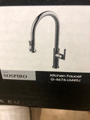Graff G-4676-LM49J-BB Sospiro 1.8 GPM Single Hole Pull Down Kitchen Faucet - Brushed Brass PVD