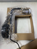 Davis 1-Light Matte Black Plug-in or Hardwire Wall Sconce with 6 Ft. Cord