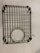 Miseno MNOGR5111SS 11" L x 14-5/8" W Stainless Steel Basin Rack with Rubber Feet - Stainless Steel
