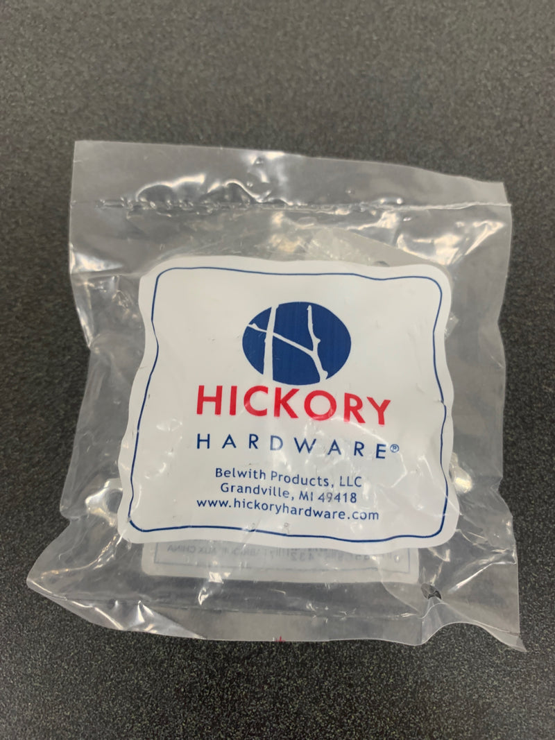 Hickory Hardware P143-26 Partial Inset Traditional Cabinet Door Hinge with Self Closing Function (Package of 2) - Chrome