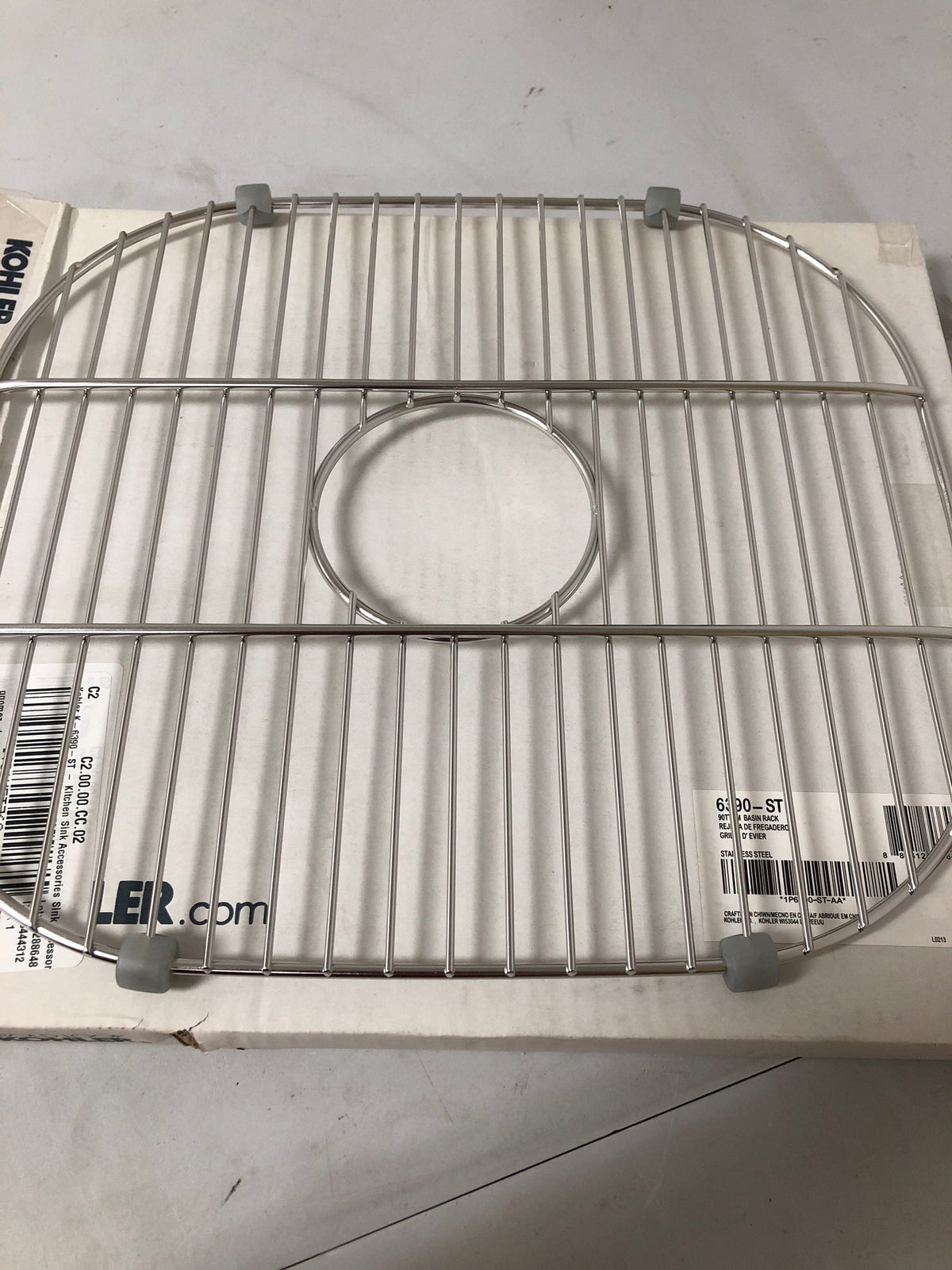 Kohler K-6390-ST Undertone 13-1/2" x 14-3/8" Stainless Steel Sink Grid for K-3356-HCF Undertone Preserve Kitchen Sink - Stainless Steel