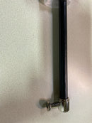 Signature Hardware 489639 Lazzara 8-13/16 Inch Center to Center Hammered Bar Cabinet Pull - Matte Black / Polished Nickel