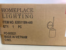 HomePlace by Capital Lighting 628511BN-449 Greyson Urban/Industrial Clear Seeded Glass Torchiere Wall Sconce, 1-Light 100 Watt, 16" H x 5" W, Brushed Nickel