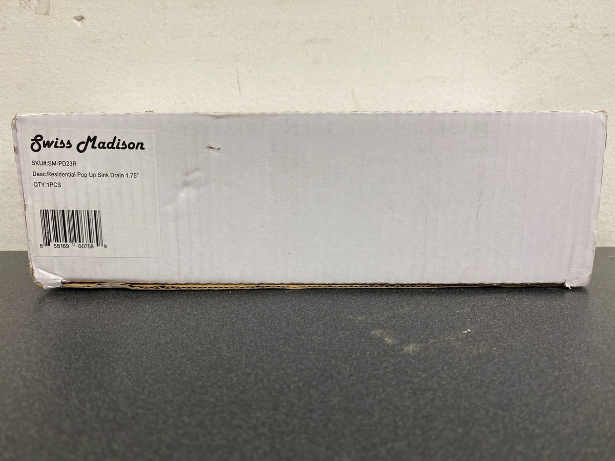 Swiss Madison SM-PD23R 1-3/4" Pop-Up Drain Assembly with Overflow - Chrome