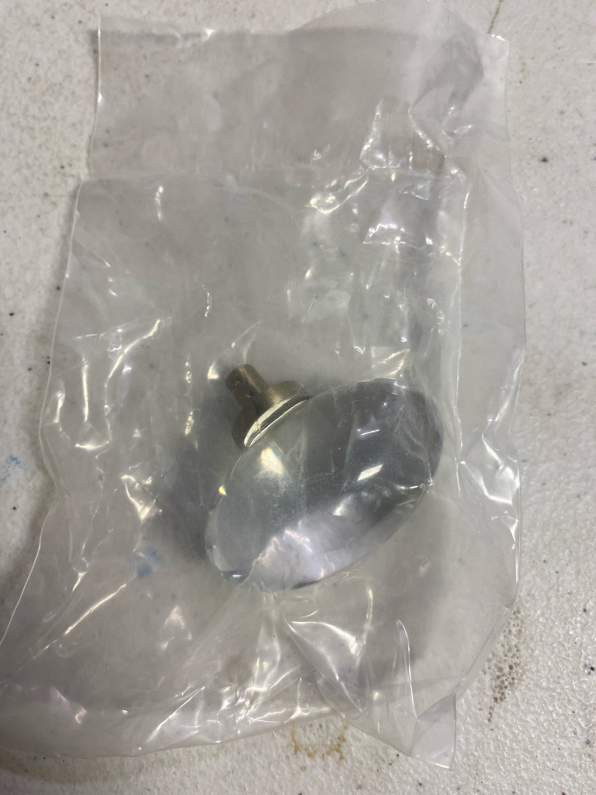Amerock BP36651CBBZ Glacio 1 Inch Oval Cabinet Knob - Crystal / Champagne