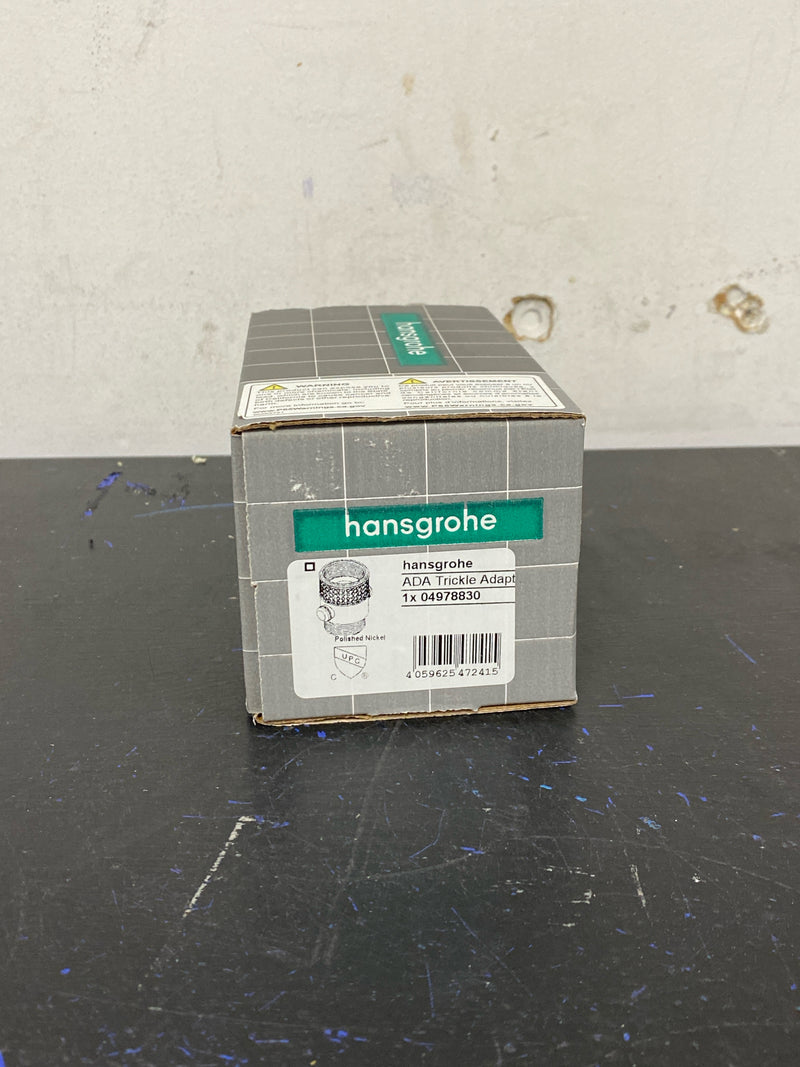 Hansgrohe ADA Trickle Adaptor in Polished Nickel