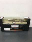 Baldwin 180TPEXTOLSLB15S Torrey Pines Full Plate Keyed Entry Single Cylinder Door Handleset from the Prestige Collection - Satin Nickel