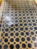 Signature Hardware 301762 Honeycomb Brass Floor Register - 8" x 14" (9-1/4" x 15-1/8" Overall) - Antique Brass