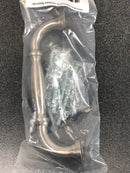 Jeffrey Alexander 658-96SN Tiffany 3-3/4" (96 mm) Center to Center Classic Transitional Cabinet Handle / Drawer Pull with Step Details - Satin Nickel