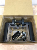 Kwikset 720HFLRDT-514 Halifax Passage Door Lever Set with Round Rose - Matte Black