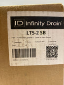 Infinity Drain LT5-2 SB 5"x5" LTD 5 Tile Drain Strainer-2" Throat - Satin Bronze