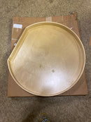 Lazy Daisy Natural Wood Tall D-Shaped Lazy Susan for Corner Base Cabinets w/Swivel Bearing