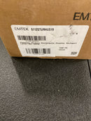 Emtek Flat Black Passage Modern Rectangular Rosette 5112STUUS19RH Stuttgart Lever ,RH US19