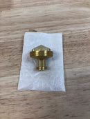 Belwith Keeler B076304GF-BGB Chrysalis 1-3/16 Inch Modern Glam Cut Glass Geometric Cabinet Knob / Drawer Knob with Wire Wrap Inspired Accent - Brushed Golden Brass With Frosted Glass