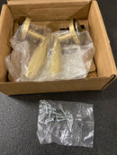 Emtek Select Dummy, Disk Rosette, T-Bar Stem, Knurled Handle, Satin Brass