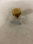 Signature Hardware 489697 Lazzara 1-1/2 Inch Hammered Mushroom Cabinet Knob - Brushed Gold