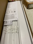 Home decorators collection 10793478352029 White Cordless Faux Wood Blinds for Windows with 2 in. Slats - 20 in. W x 48 in. L (Actual Size 19.5 in. W x 48 in. L)