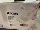 Kraus KCU-231 Elavo 17" Vitreous China Undermount Bathroom Sink with Overflow - White