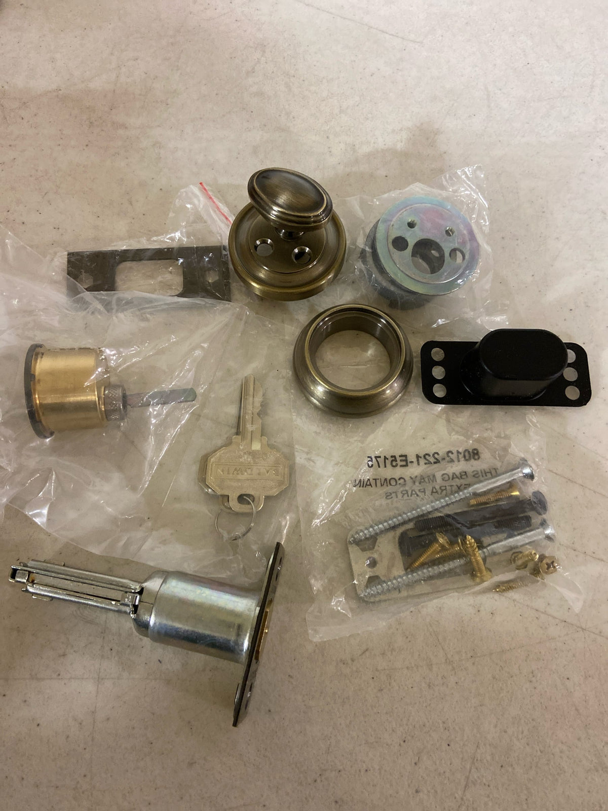 Baldwin Traditional Single Cylinder Deadbolt for 1-5/8" Bore Hole