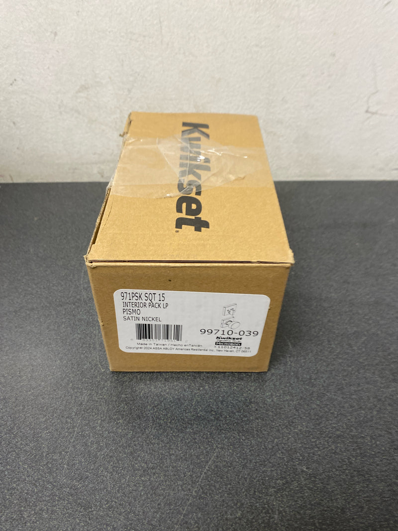 Pismo Knob with Square Trim - 971 Series Handleset Trim - Interior Only