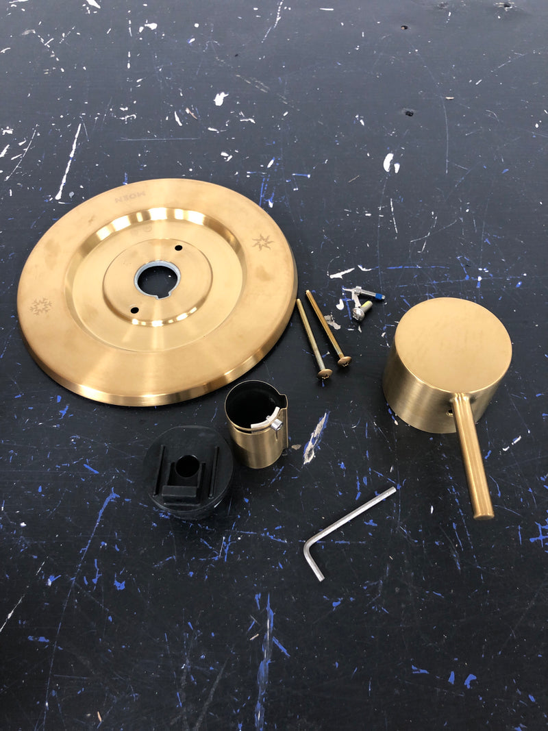 Moen T3291BG Single Handle Moentrol Pressure Balanced with Volume Control Valve Trim Only from the Align Collection (Less Valve) - Brushed Gold