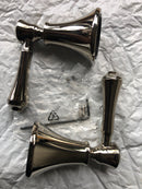 Delta Pair of Cassidy Metal Lever Handles for Roman Tub Faucet in Polished Nickel