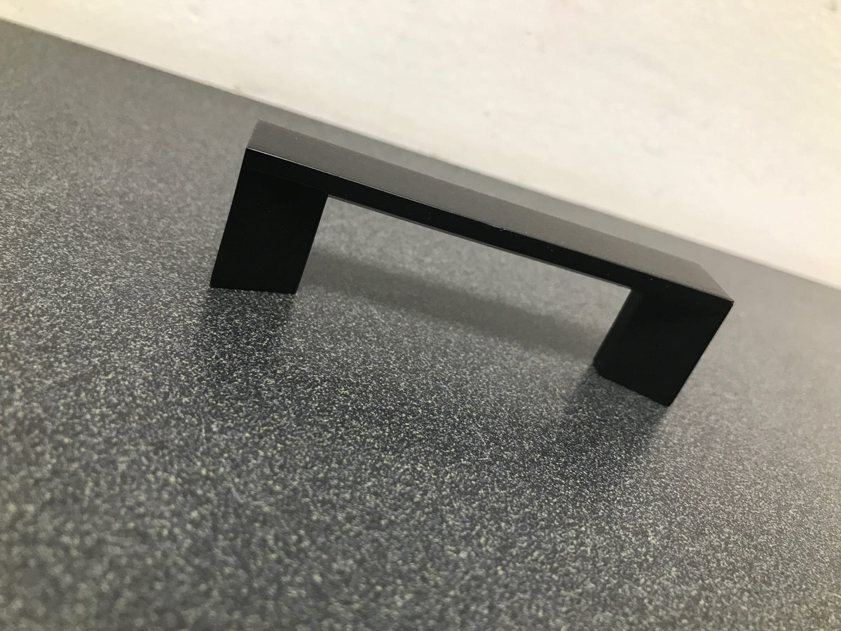 Emtek 86263US19 Trinity 3 Inch Center to Center Handle Cabinet Pull - Flat Black