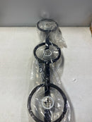 Forte Lighting 2766-04-32 Halo 4 Light 40" Wide Linear Pendant - Antique Bronze