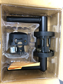 Kwikset 740MILRDT-514S Milan Single Cylinder Keyed Entry Door Lever Set with Round Rose and SmartKey - Matte Black