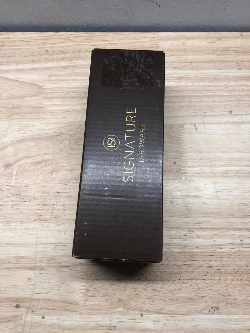 Signature Hardware 477056 8" Standard Wall Mounted Shower Arm and Flange - Matte Black