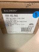 Baldwin 5000003PASS 5000 Passage Door Knob Set with 5048 Rose from the Estate Collection - Polished Brass