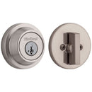 Kwikset 660RDT-15S.DS Contemporary Single Cylinder Deadbolt with SmartKey - Satin Nickel