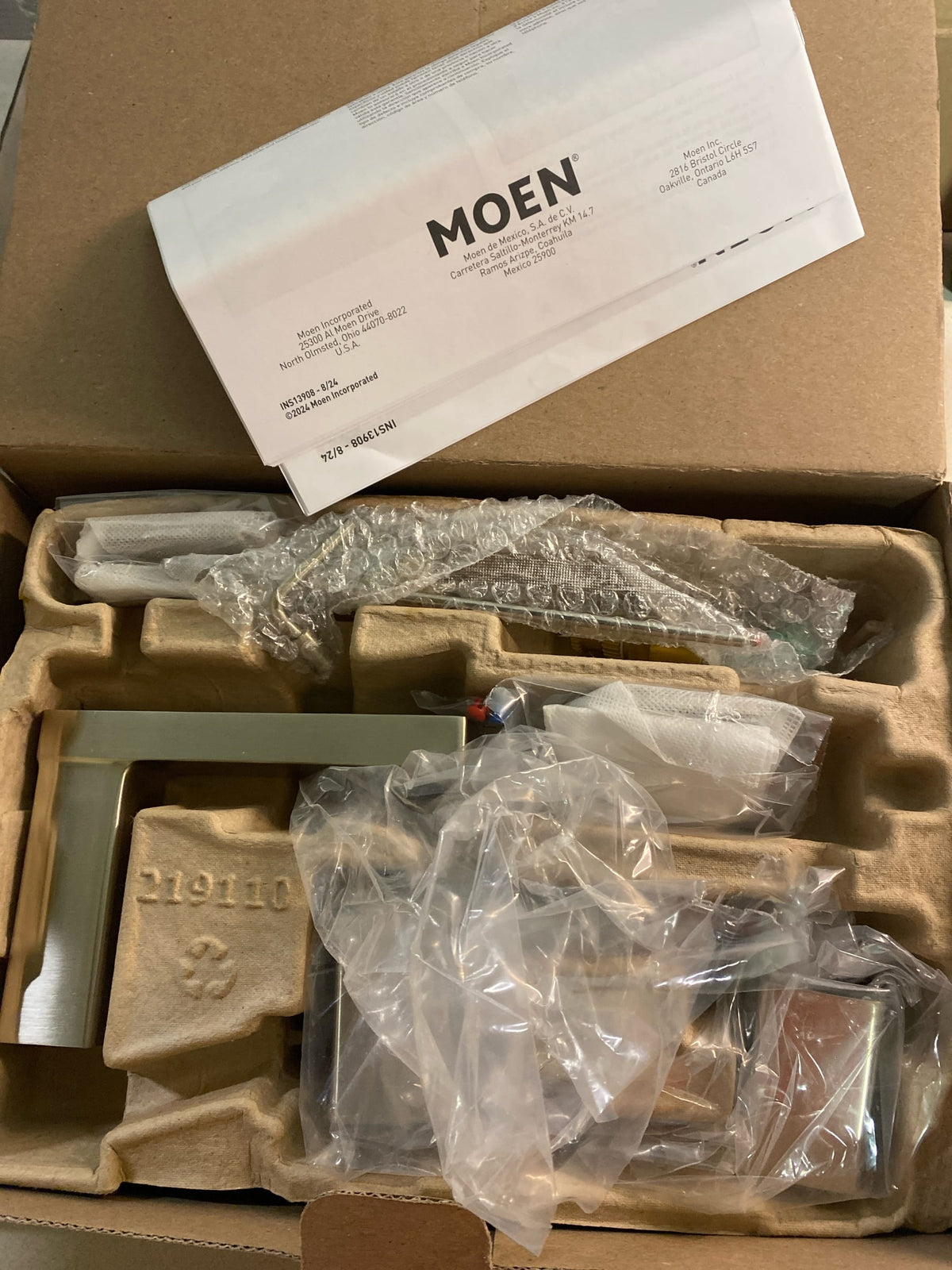 Moen TV6820BN Iver 1.0 GPM Widespread Bathroom Faucet with Pop-Up Drain Assembly - Brushed Nickel