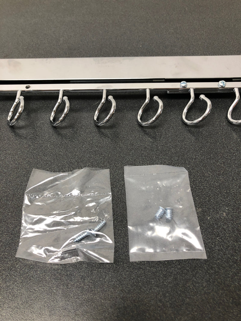 Rev-A-Shelf CSFRSL-14-CR-1 Sidelines 13-3/4 Inch Pull Out Scarf Rack - Chrome