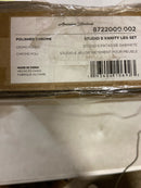 American Standard 8722000.002 Studio S 13-1/8" Vanity Leg Set - Polished Chrome
