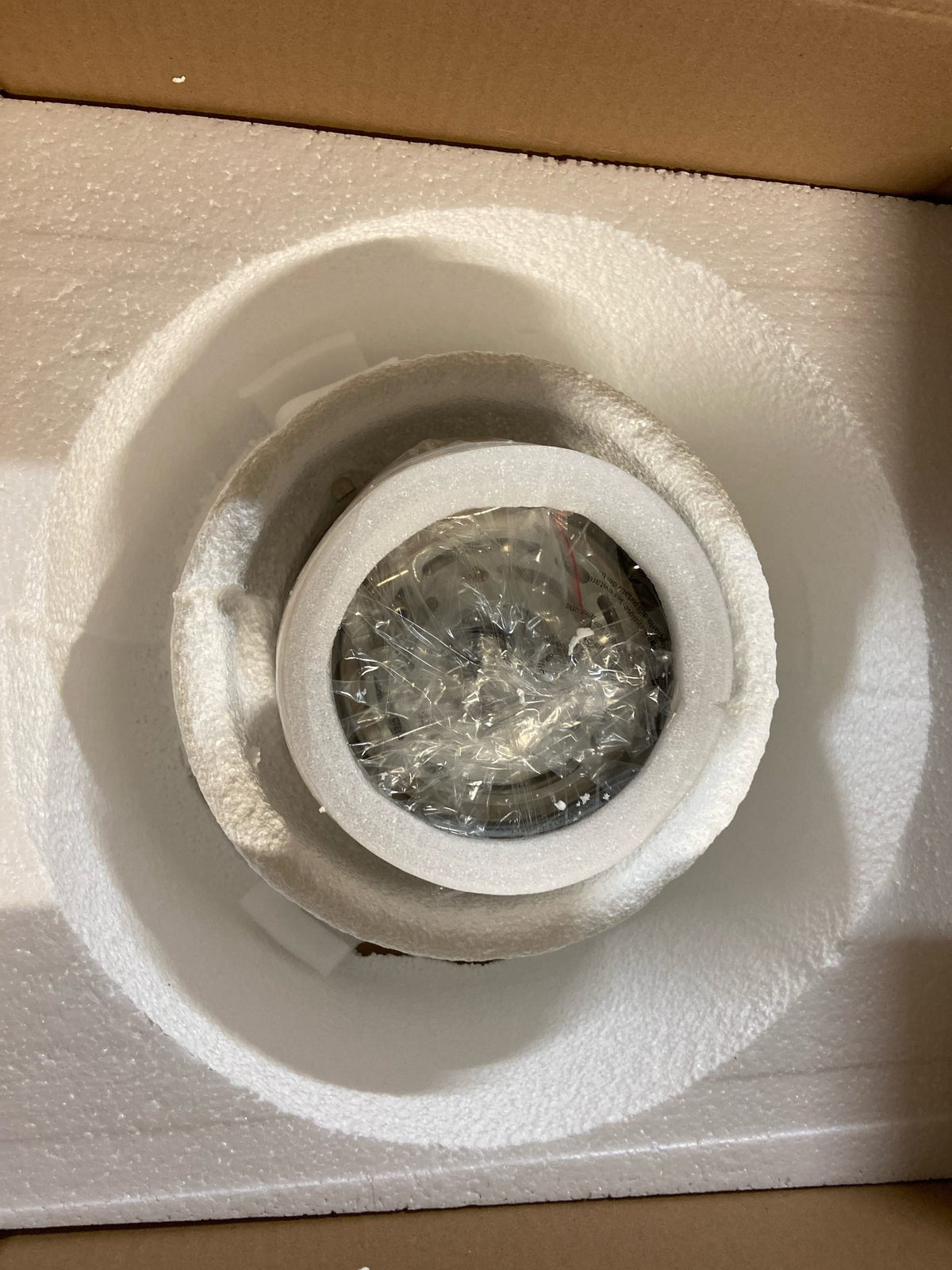 Merra HCF-2806-NI-BNHD-1 3-Light Blushed Nickel Semi Flush Mount Ceiling Light with Glass Shade