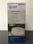 Progress lighting P350126-009-30DI Inspire Collection 13 in. Brushed Nickel LED Transitional Bedroom Ceiling Light Drum Flush Mount