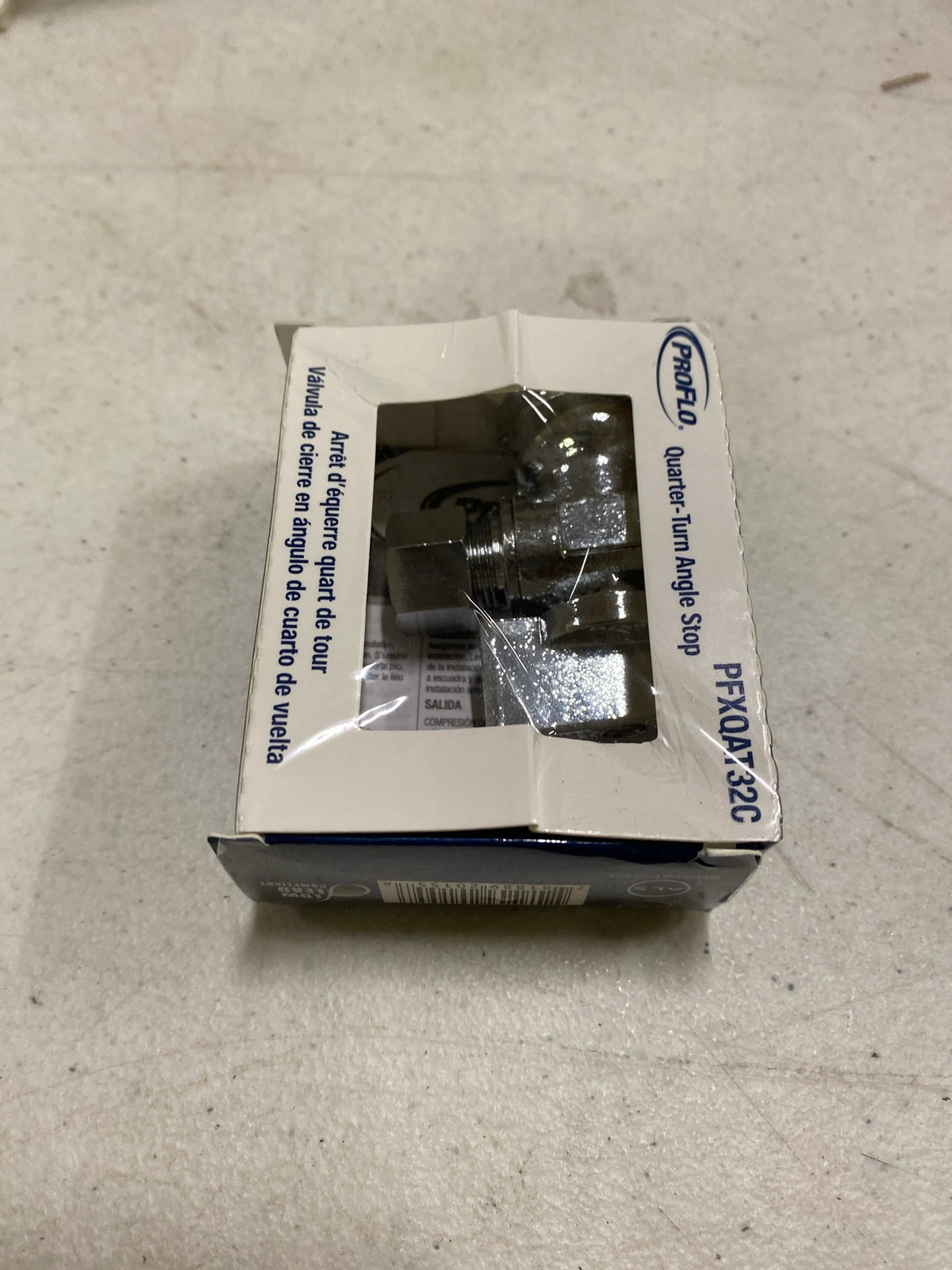 PROFLO PFXQAT32C 1/2" x 3/8" Quarter Turn Angle Valve - Chrome