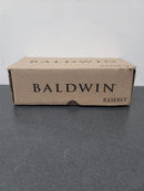 Baldwin PVCONCRR190 Contemporary Privacy Door Knob with Round Rose - Satin Black